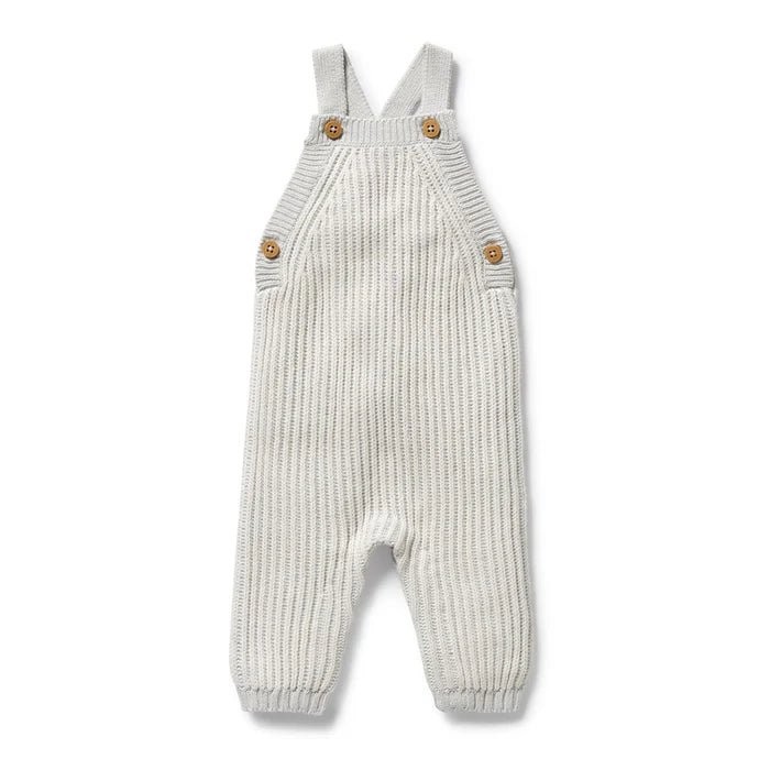 Grey Melange and Oatmeal Organic Knitted Overall