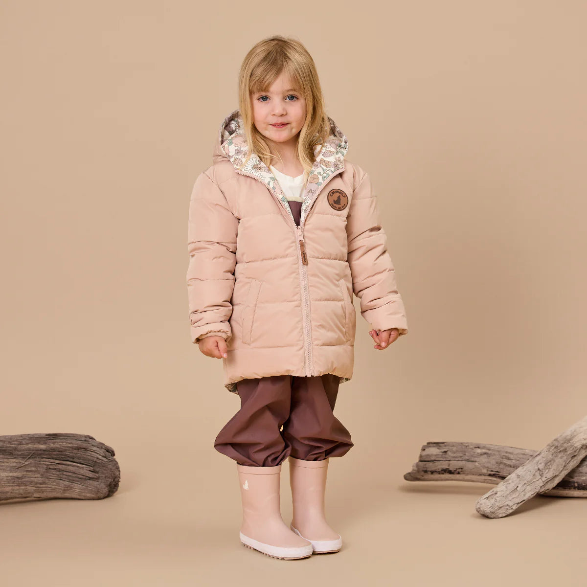Reversible Eco-Puffer Daisy Floral