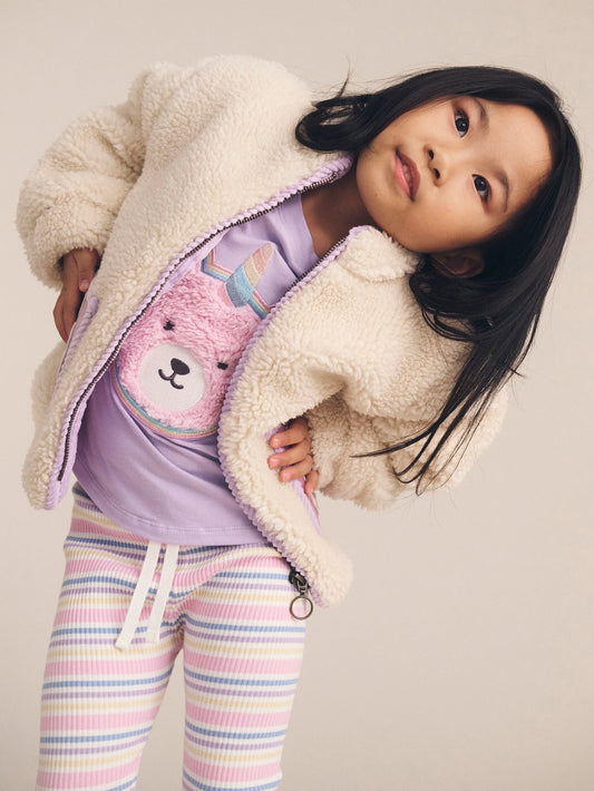 Rainbow Stripe Rib Legging