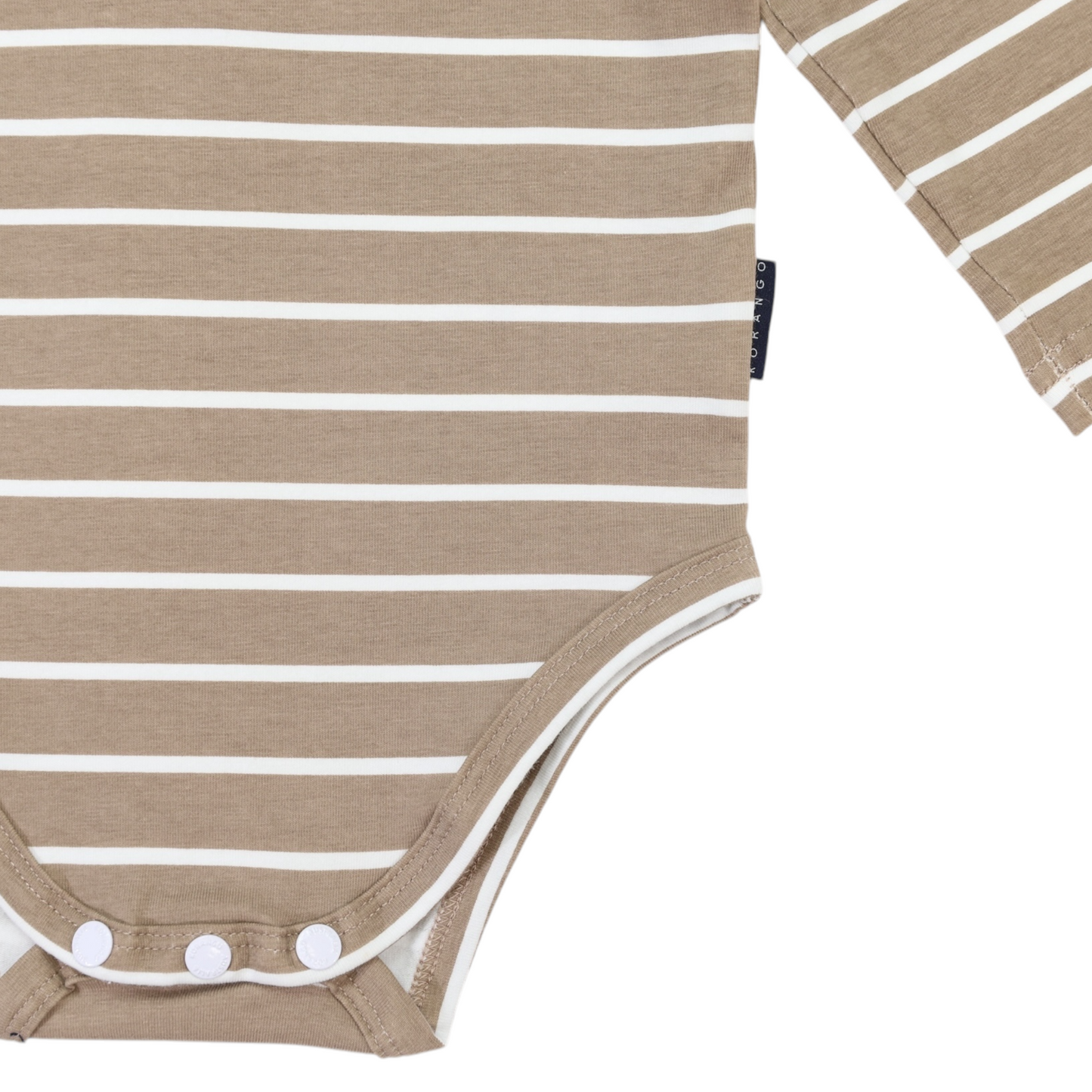 Striped Bodysuit Beige