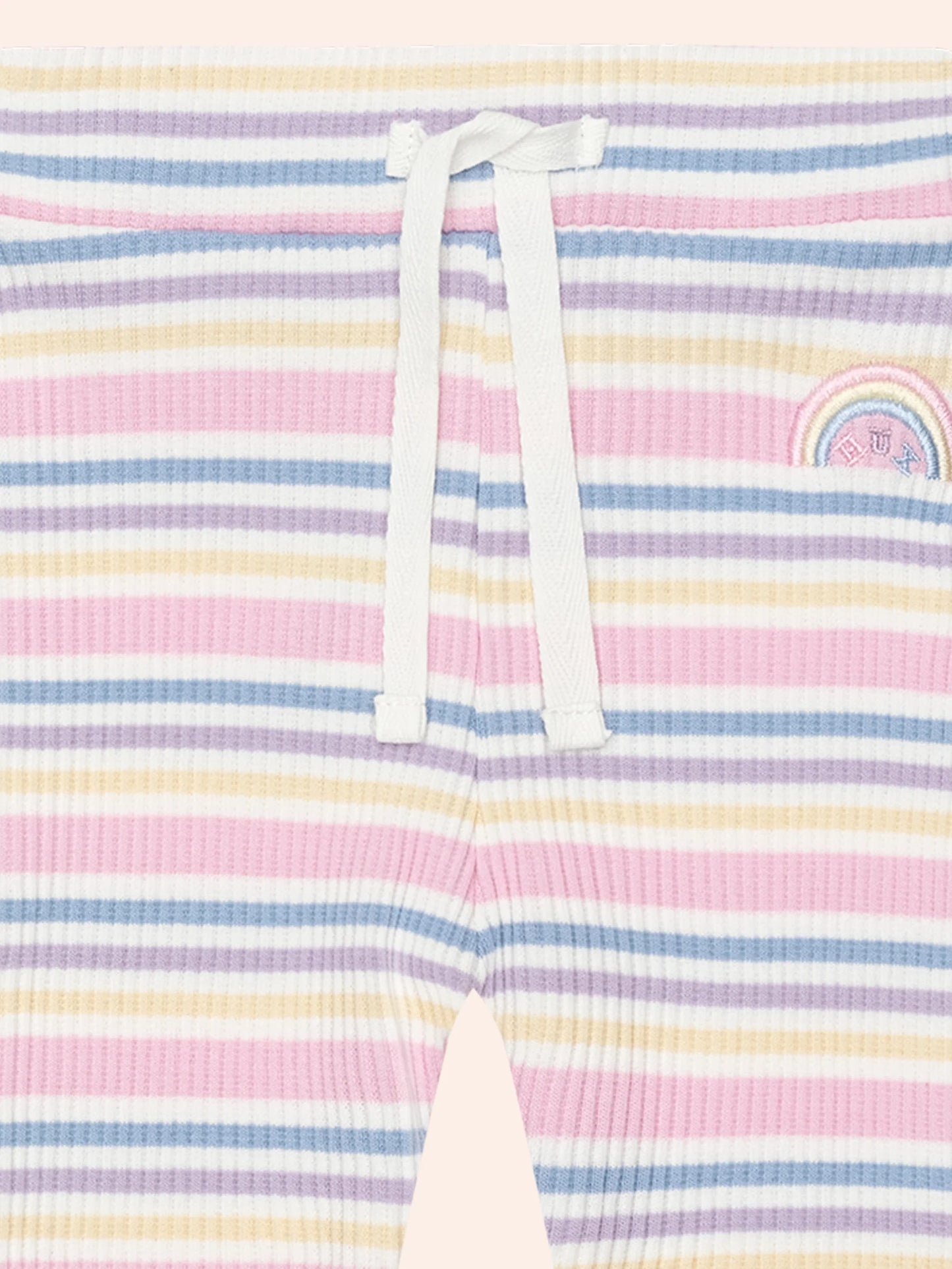 Rainbow Stripe Rib Legging