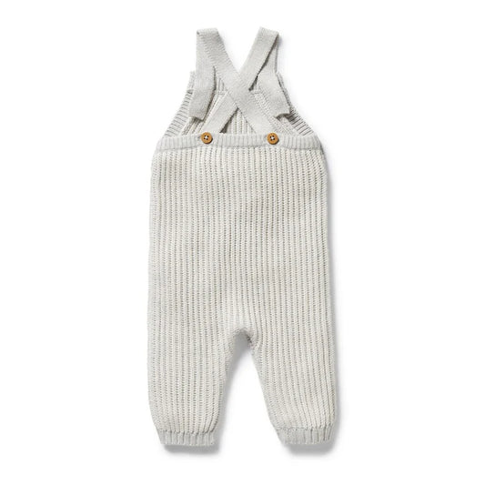 Grey Melange and Oatmeal Organic Knitted Overall
