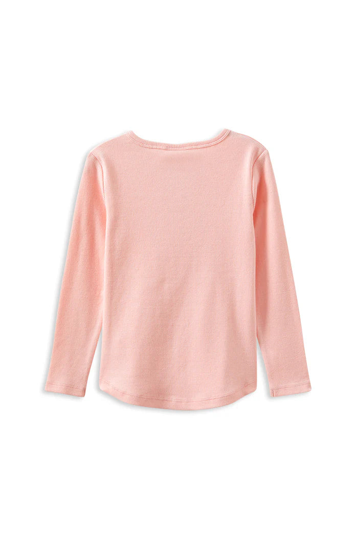 Girls Whisper Rose Henley