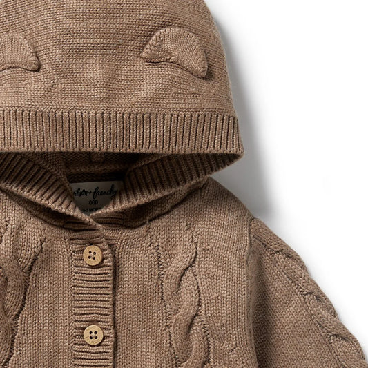 Coco Speckle Organic Knitted Cable Jacket