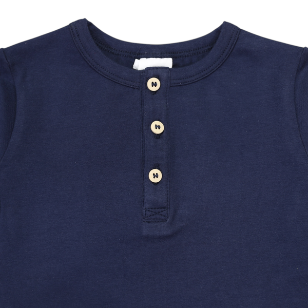 Korango Henley Tee Navy