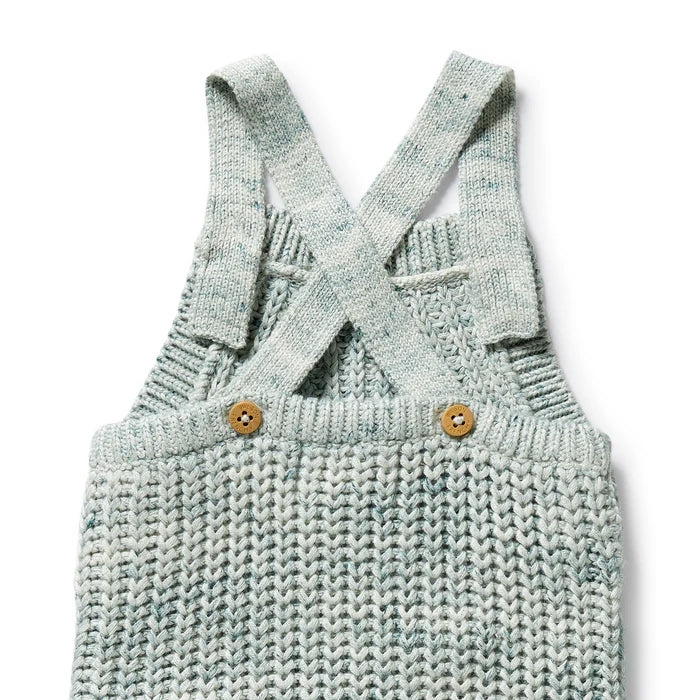 Moss Speckle Organic Knitted Overall