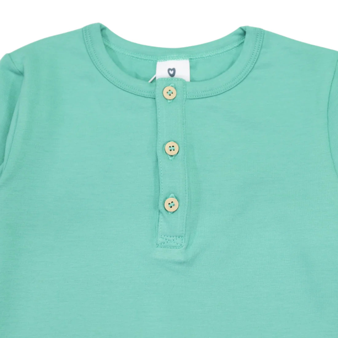Essential Henley Tee Green