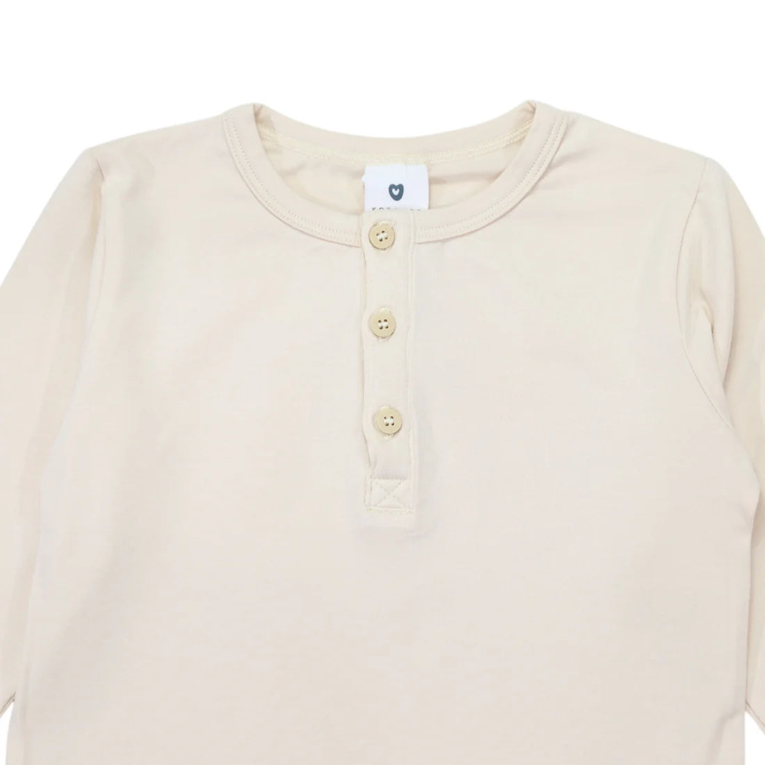 Essential henley Tee Beige