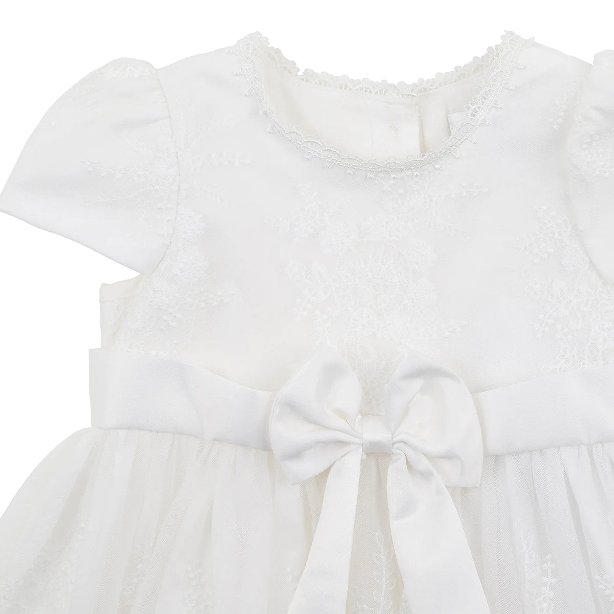 OPEN BACK CHRISTENING DRESS WITH BLOOMER