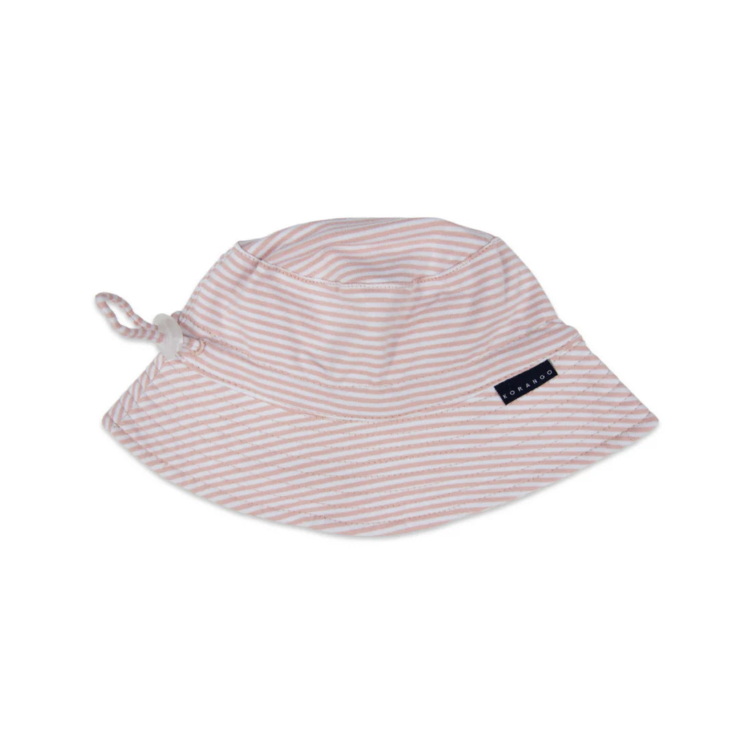 Cotton sun hat -dusty pink stripe