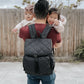 Quilt Nappy Backpack - Black