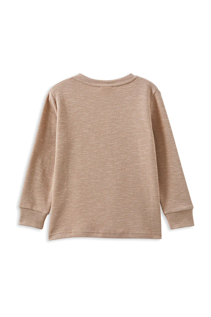 W25 Boys Mocha Henley