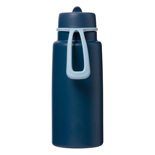1L insulated flip top bottle - midnight