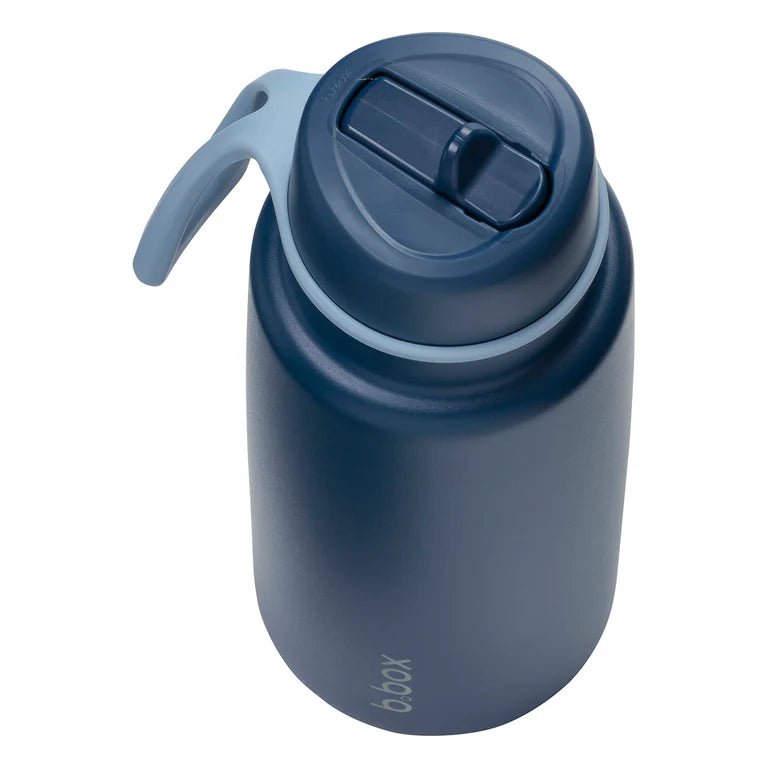 1L insulated flip top bottle - midnight