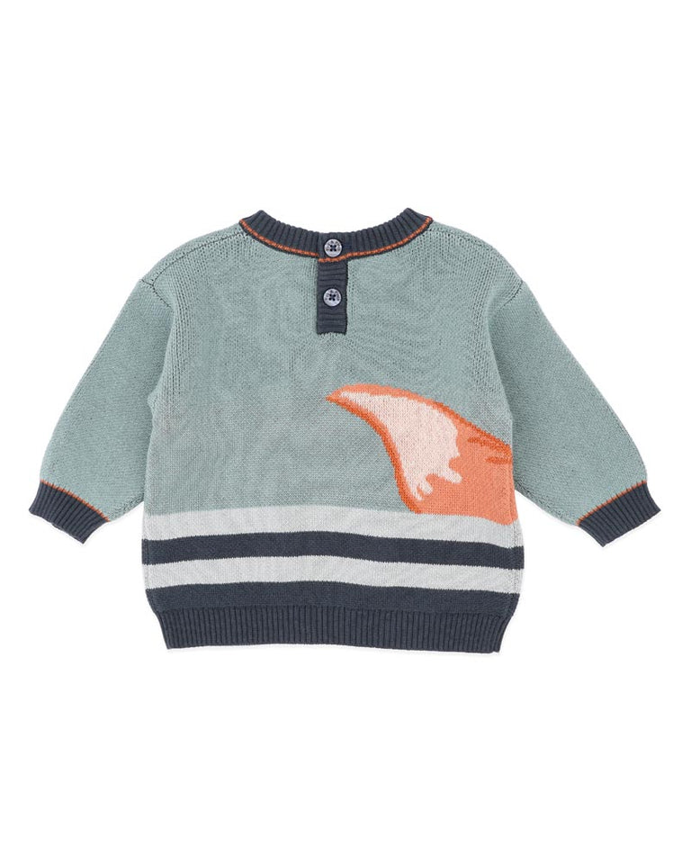 MR FOX IN MITTENS KNITTED JUMPER