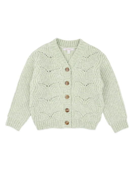 ORCHARD BLOOM POINTELLE CARDIGAN 3-7 YRS