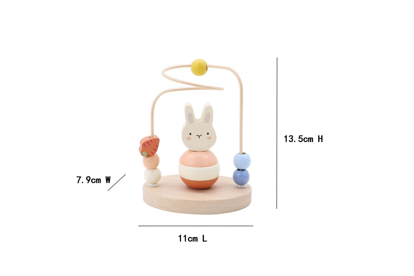 Wooden Koala And Bunny Stacking Bead Maze