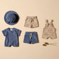 Deep Blue Organic Terry Growsuit