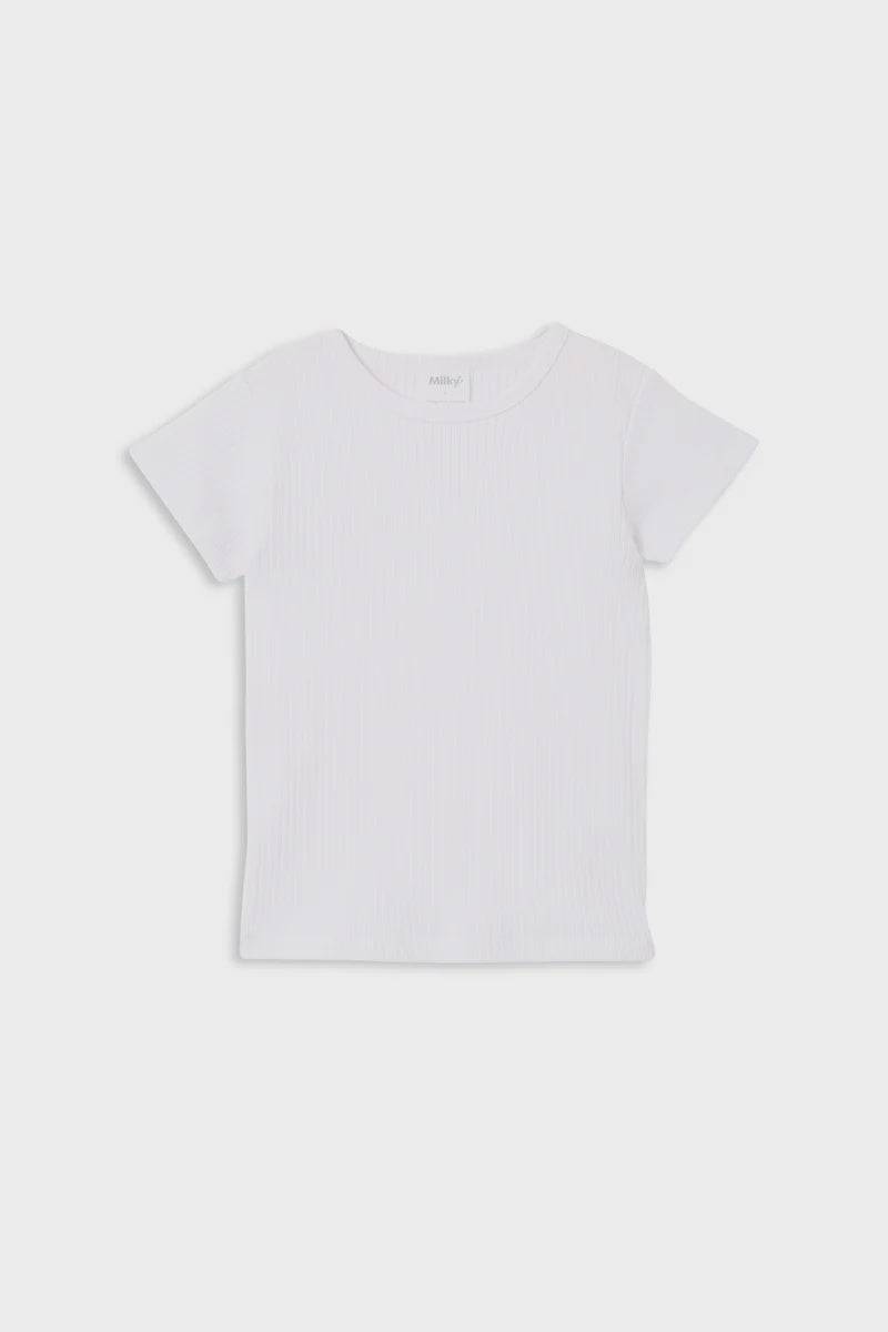 White Rib Tee