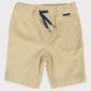 Stretch Twill Short with Drawstring Sand