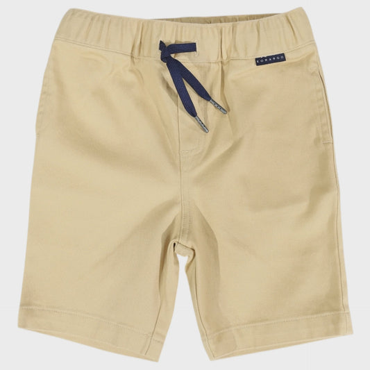 Stretch Twill Short with Drawstring Sand