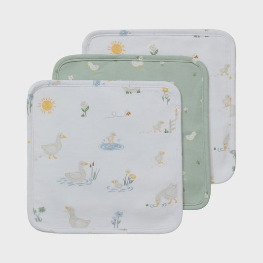 3 pack wash cloth - goosey goosey