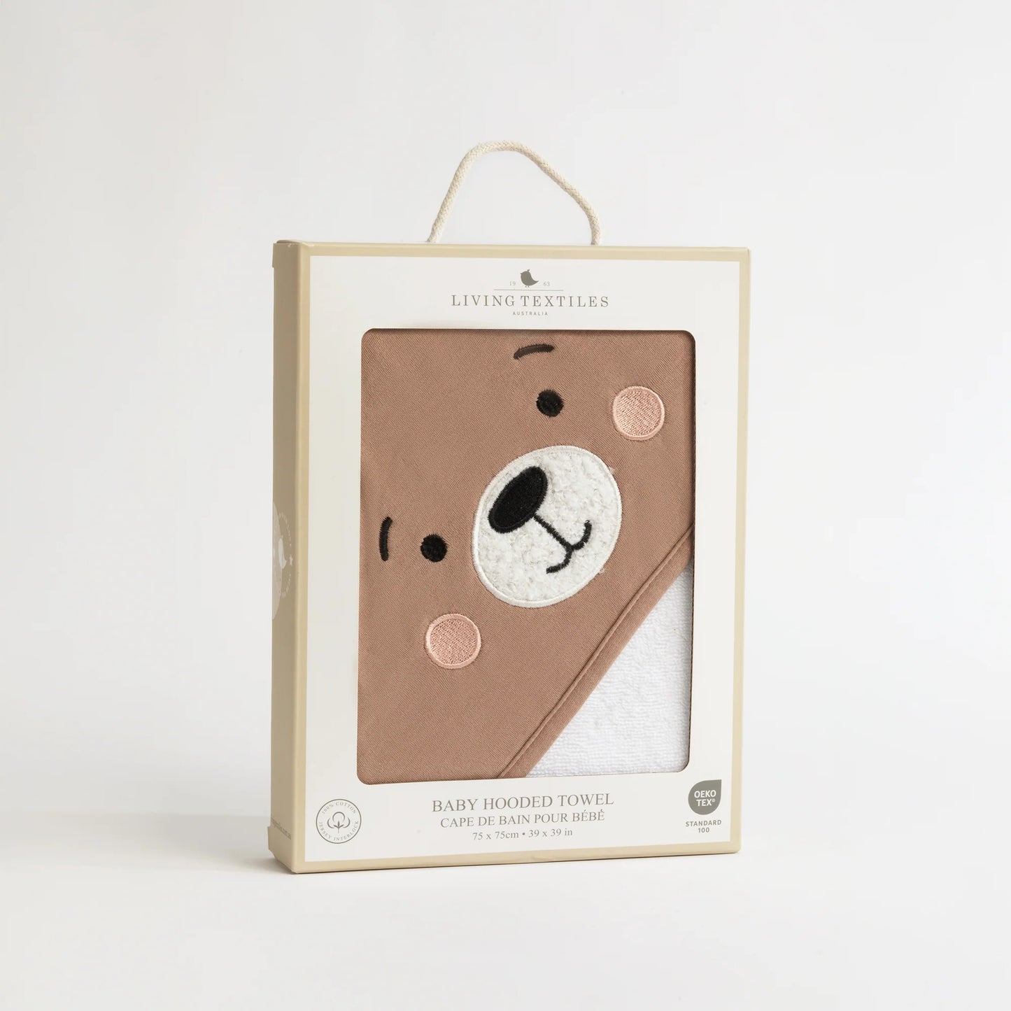 Organic Hooded Towel - Cuddly Bear