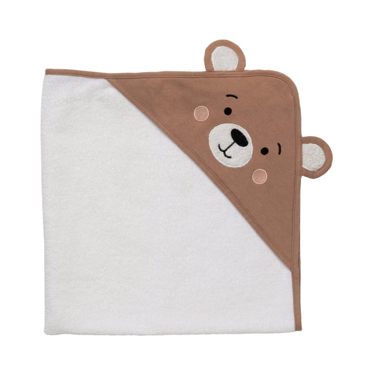 Organic Hooded Towel - Cuddly Bear