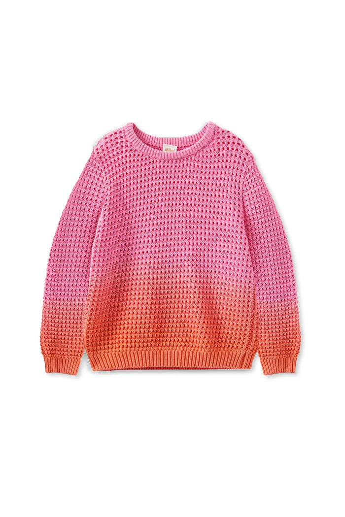 W25 Girls Rainbow Knit Jumper