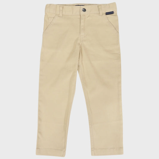 Stretch Twill Chino with Elastic Waist Sand