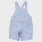 Embroidered Truck Chambray Overall Light