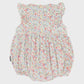 Floral Smocked Sunsuit Red Floral