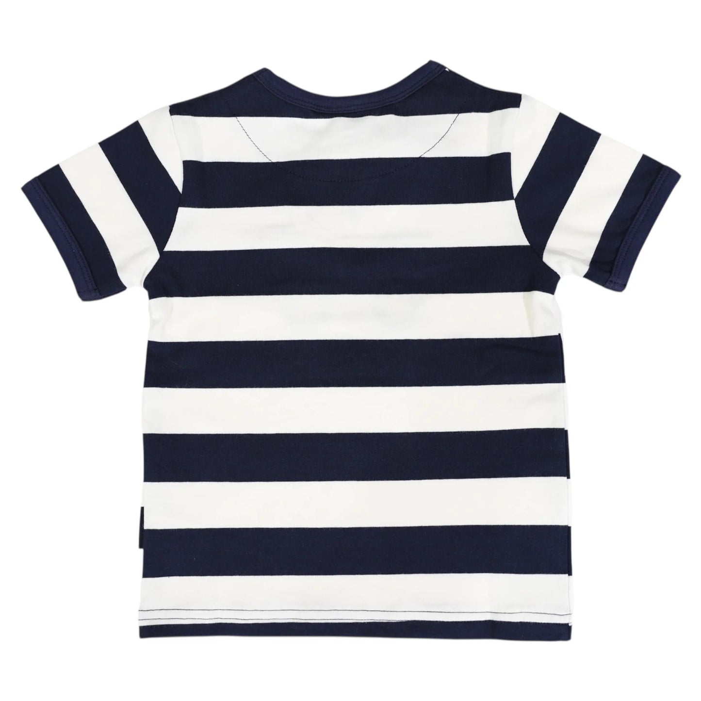 Truck Applique Tee Navy Stripe