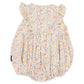 Floral Smocked Sunsuit Yellow Floral