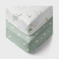 2 pack fitted cot sheet - goosey goosey