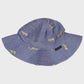 Embroidered Truck Chambray Sun Hat Dark