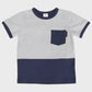 Colour Block Tee Navy