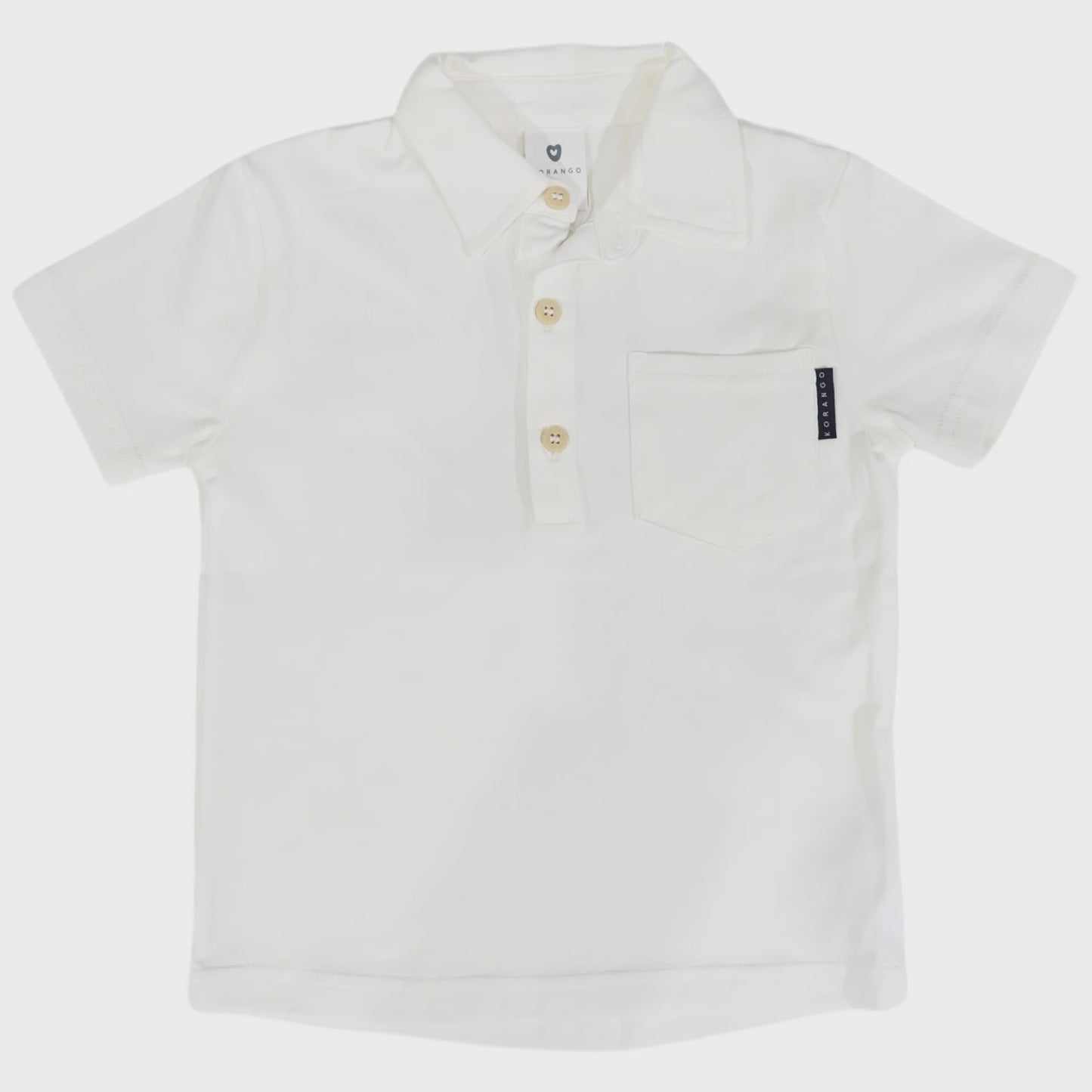 Cotton Stretch Polo White