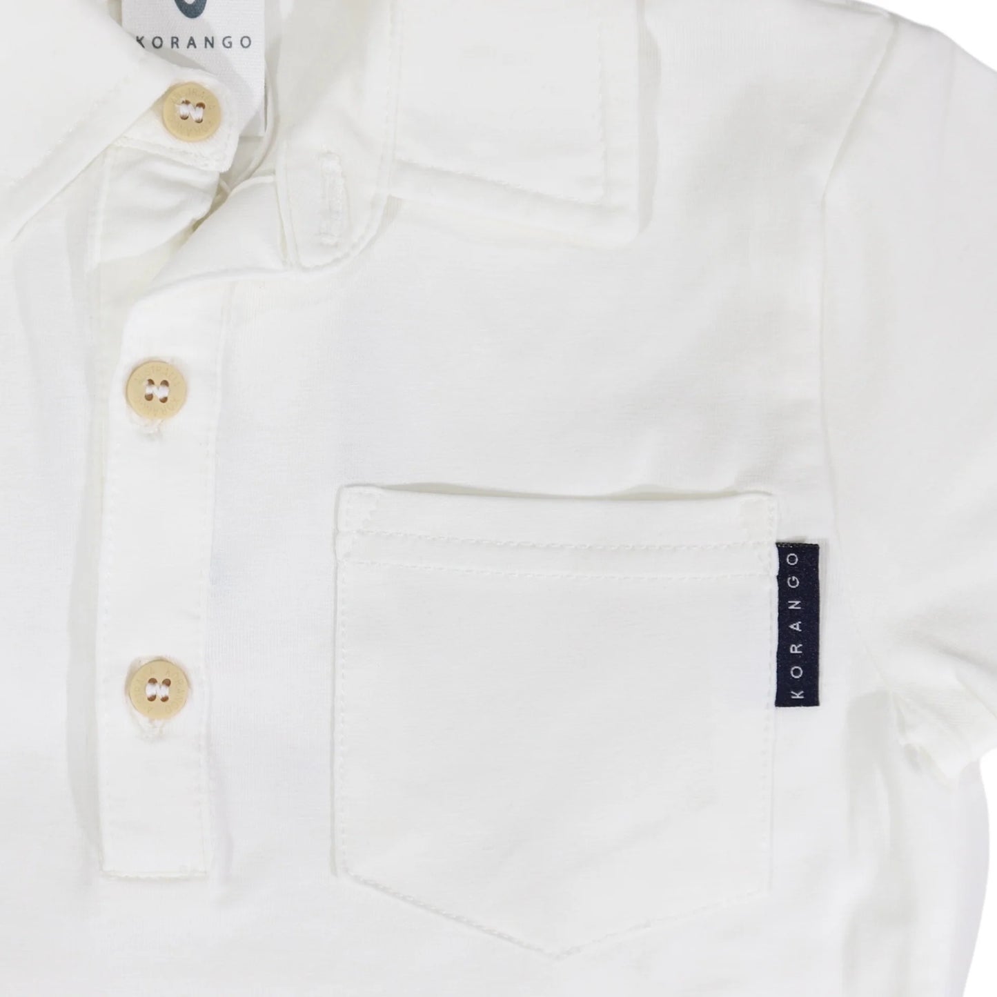 Cotton Stretch Polo White