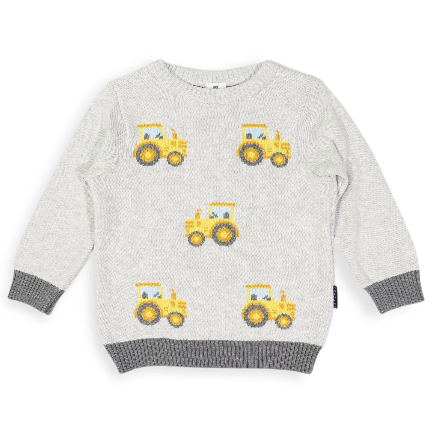 Tractor Sweater Grey Marle