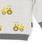 Tractor Sweater Grey Marle