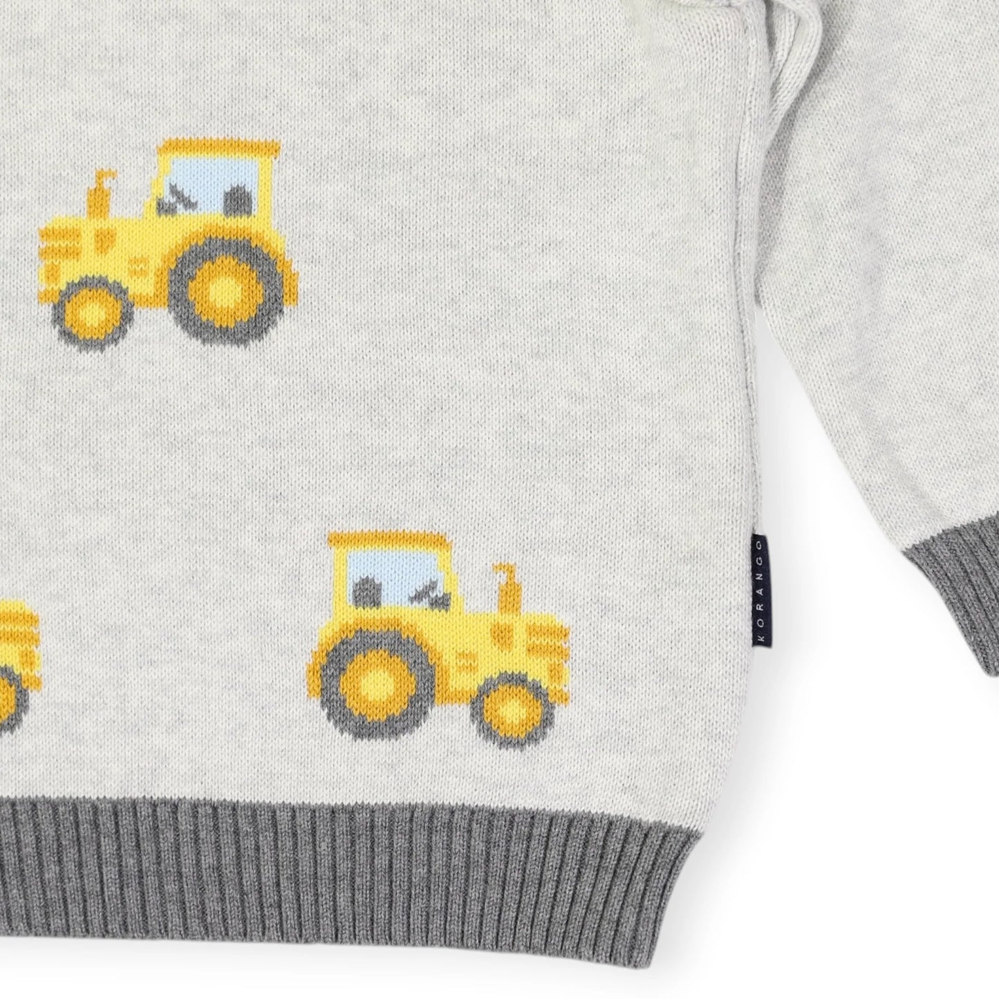 Tractor Sweater Grey Marle