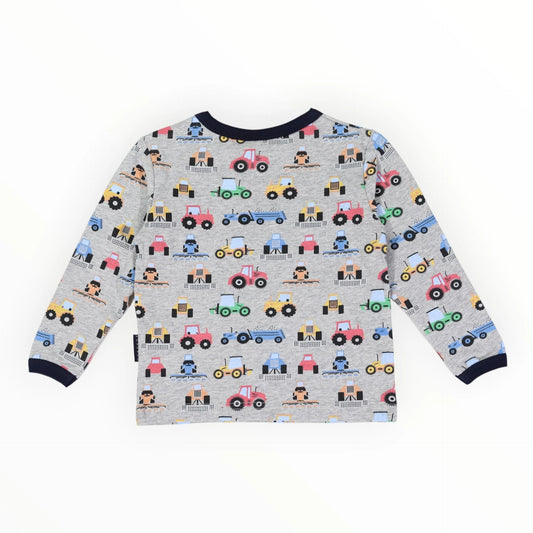Farm Trucks Top | Grey Marle