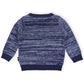 Fleck Knit Sweater Blue