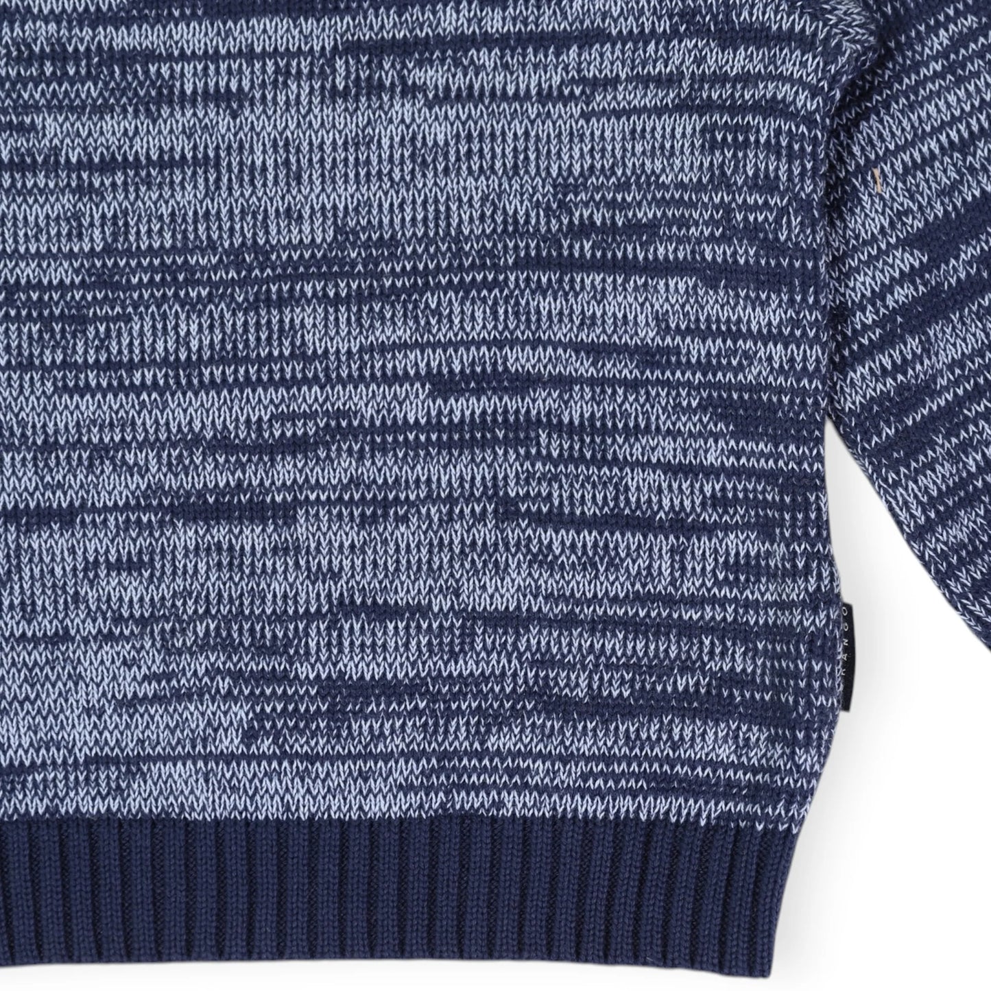 Fleck Knit Sweater Blue