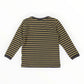 Bear Striped Top | Charcoal