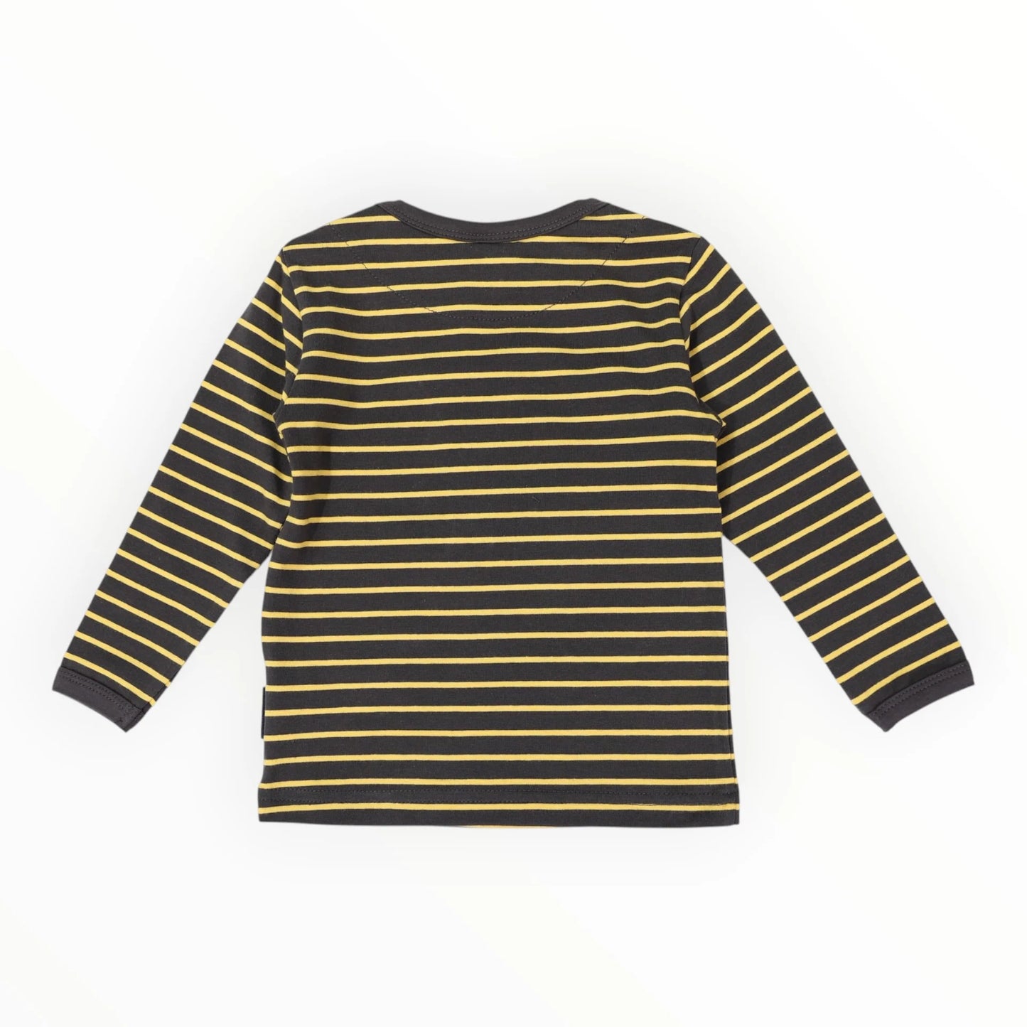 Bear Striped Top | Charcoal