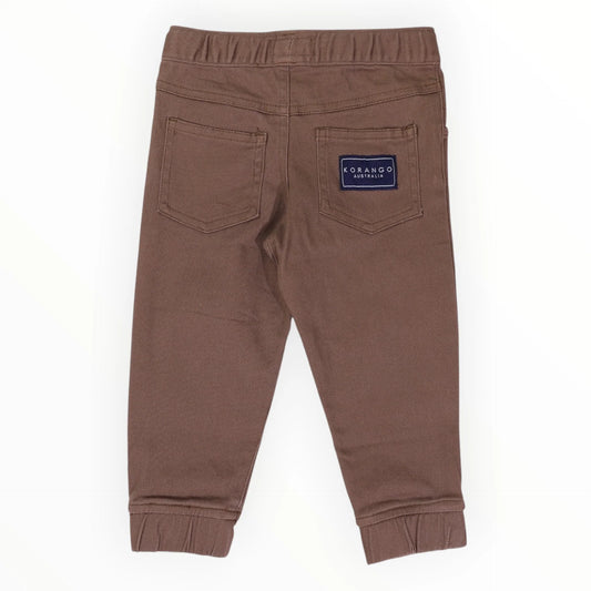 Soft Stretch Twill Pant | Brown