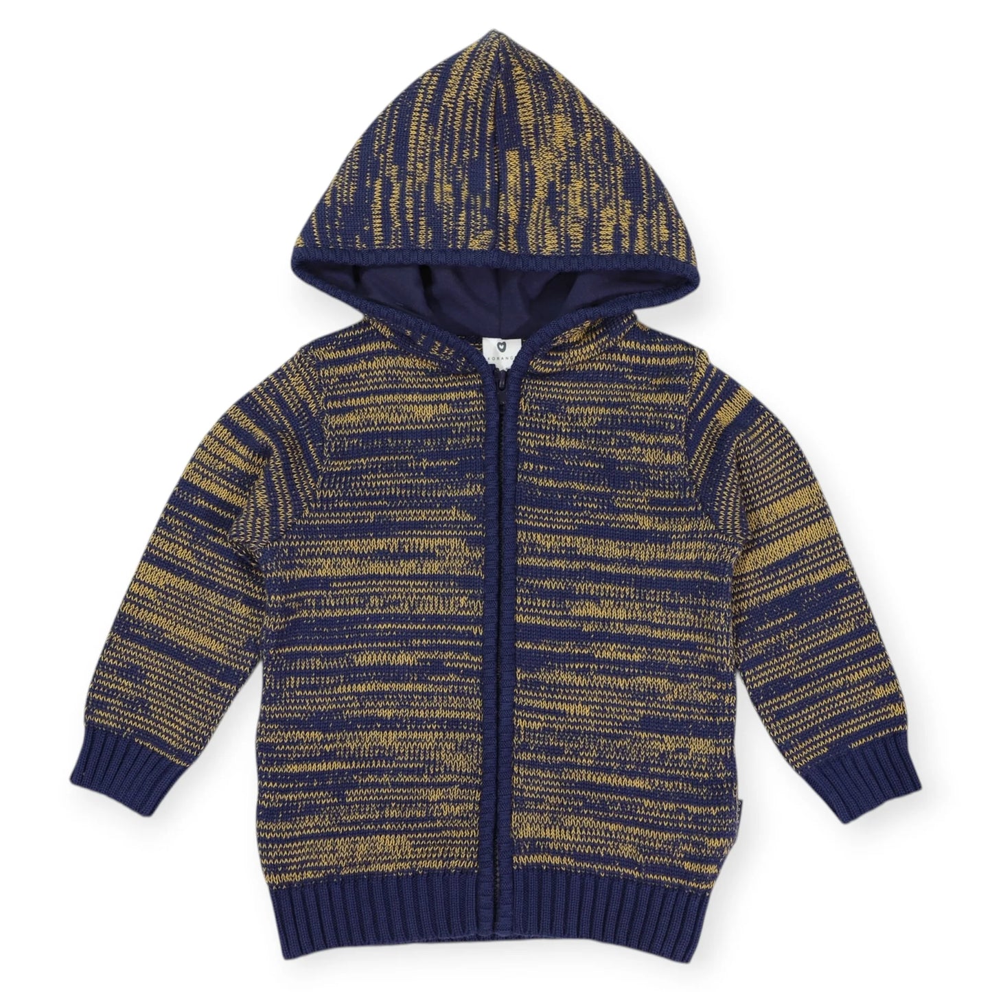 Fleck Knit Zip Jacket - Charcoal