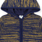 Fleck Knit Zip Jacket - Charcoal